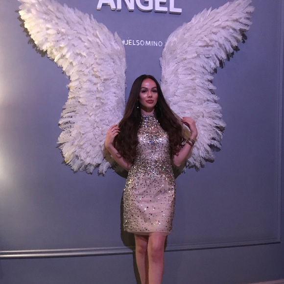 Jovani Sequin Embellished Cocktail Dress with Ruffle Sleeves - Size 0 - Picture 8 of 8